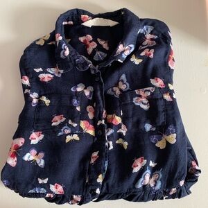 𝅺h&m|long Sleeve Butterfly Dress-Size 7-8Yrs